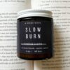 A Scent Story Candle Co Slow Burn Bookish Candle | Book Themed, Soy Wax, 4 + 8oz: 4oz