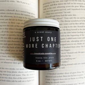 A Scent Story Candle Co Just One More Chapter Bookish Candle | Book Themed Candle: 4 Oz