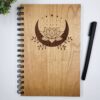 Bumble And Birch Stationery And Gifts Lotus Moon Wood Journal Stationery, Journals, Notebook: Lined