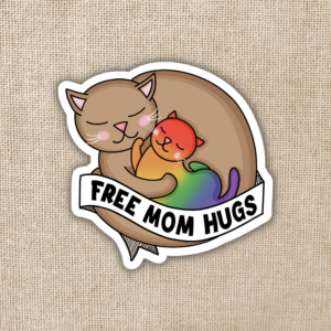 Wildly Enough Free Mom Hugs Sticker